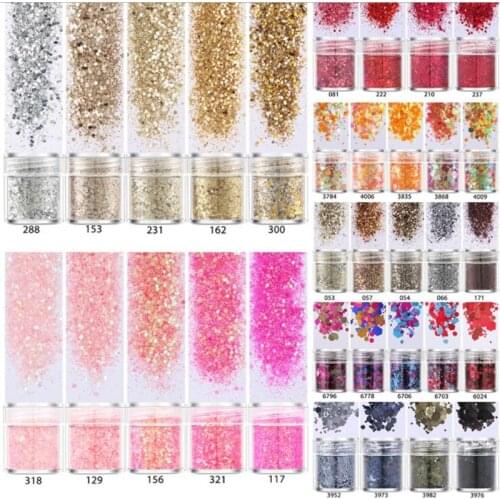 5 pots/set Mix UV Epoxy Resin Mold Filling Sequins Nail art DIY Making Epoxy Resin Jewelry Supplies for jewelry Finding