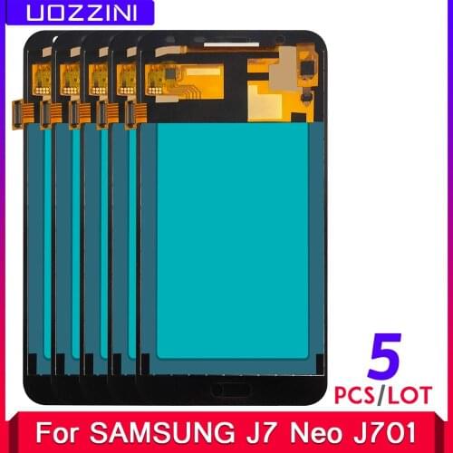 5 Pcs/Lots Copy OLED LCD Screen For SAMSUNG Galaxy J7 J701 Neo J701 J701F J701M J701MT 5.5" Inch Display Touch Screen Digitizer