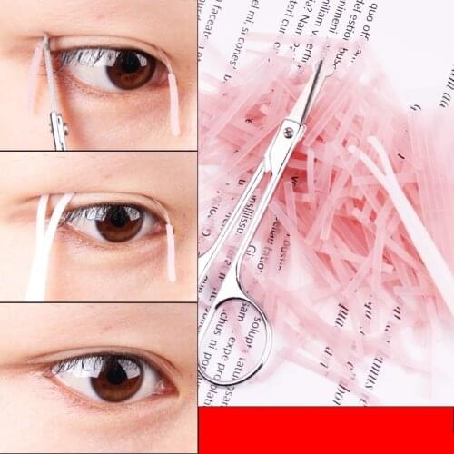 208PCS Invisible Double Eyelid Stickers Magic Stretch Fiber Adhesive Eye Tape Strips for Natural-looking Eyelid Make Up Tool