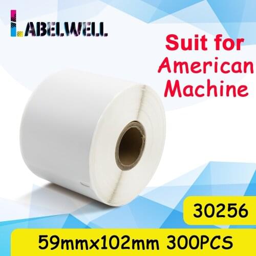 Labelwell 30256 Address Labels Compatible for DYMO LabelWriter 450/450 Turbo/450 DUO 300pcs 59mm*102mm label for LW 30256