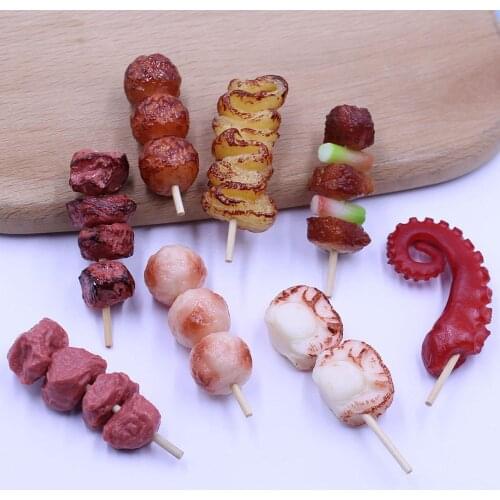 Creative Simulation Barbecue Keychain Accessory Snack Food Model Pendant Gift