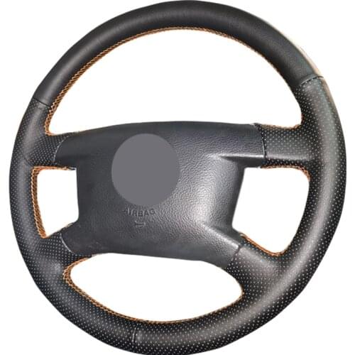 Custom Car Steering Wheel Cover For Volkswagen VW Caddy 2003-2006 Caravelle 2003-2009 Transporter T5 /Braid For Steering Wheel