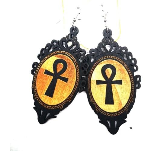 2020 ANKH wooden earrings
