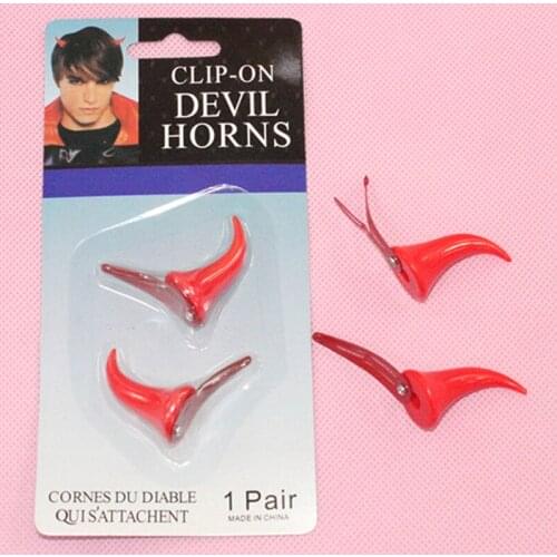 Devil Horns Anime DARLING in the FRANXX 02 ZERO TWO Cosplay Prop Headwear Red Hairpin Halloween Hair Accessories