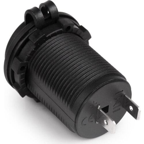 NEW Cigarette Lighter Socket 12V 24V Motorcycle Car Auto Boat Tractor Power Outlet Socket Receptacle Waterproof Plug Black