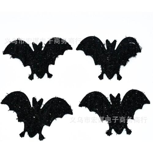 Halloween/Bat/Sticky cloth/10 pieces of a package/ SequinsPVC Flat for DIY Card Making Craft Color Collection
