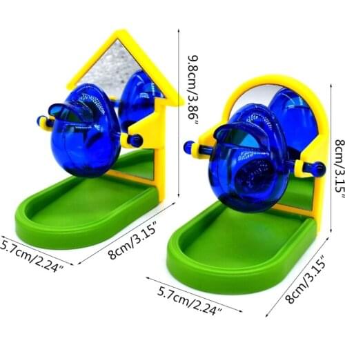 Pet Bird Food Feeder Parrot Feeding Eating Foraging Ball Feeding Chew Funny Interactive Toy