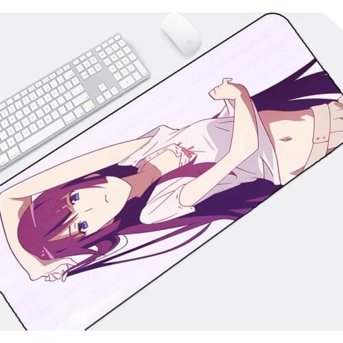 Mairuige The Beautiful Girls Senjougahara Hitagi Anime Mousepad Bakemonogatari Pc Laptop Desktop Game Player Mats for Lol Dota2
