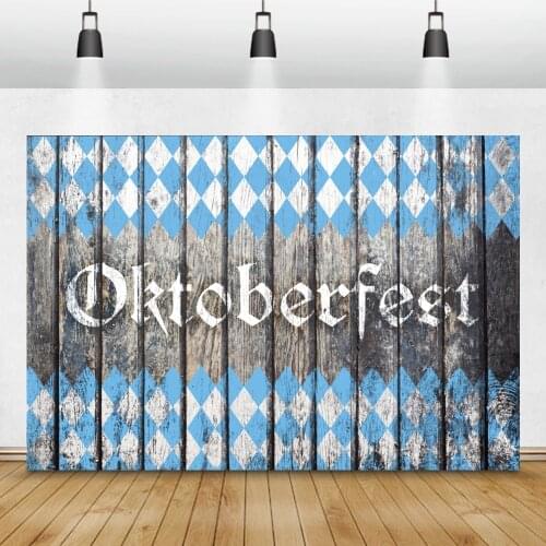 Laeacco Photo Backgrounds Old Dark Wooden Board Oktoberfest Party Banner Portrait Photography Backdrops Photocall Photo Studio