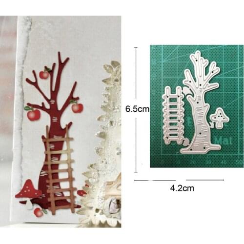 Tree ladder Metal Cutting Die Stencil for DIY Embossing Paper Photo Album Cards Making Scrapbooking Dies Cut Mold