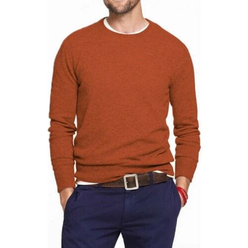 Men Sweater Pullovers Male Sweaters Solid Cotton knitwears Slim Sweater Jersey Boy Knitwear Spring Winter Navy Christmas Jumper