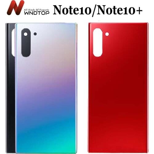 New For Samsung Galaxy Note 10 Battery Cover Door Back Housing Rear Case For Note 10 Plus Glass Battery Door+Adhesive Sticker