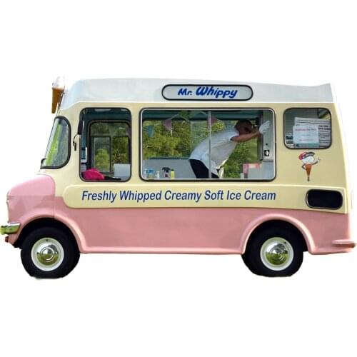 New arrival electric outdoor food truck vintage fast food mobile kitchen trailer ice cream food cart fast food