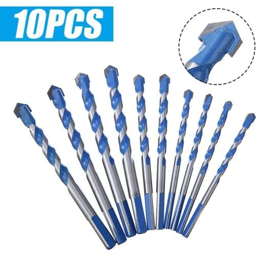 New Multifunctional High Quality Drill Bits 10pcs Tungsten Carbide Drill Bits For Porcelain Ceramic Tile Concrete Brick