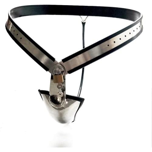 New Mens Wrapped Cage Chastity Belt with Stainless Steel Anal Plug Adult Sex Goods Alternative Toys Chastity Device