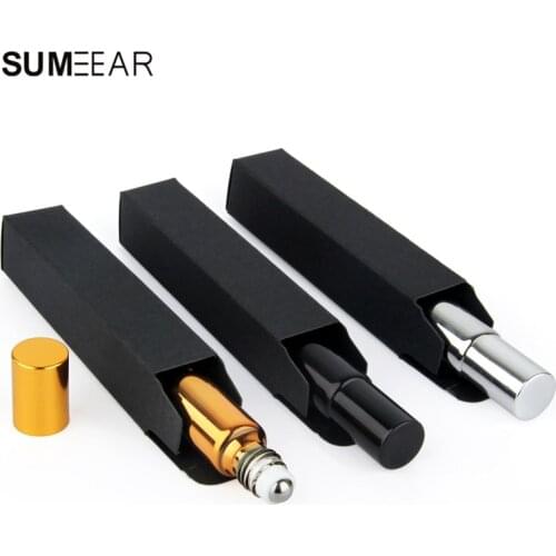 20 Pieces/Lot 10ml Empty Roll on Bottle Essential Oil Cosmetic Gift box with packaging Glass empty Bottle