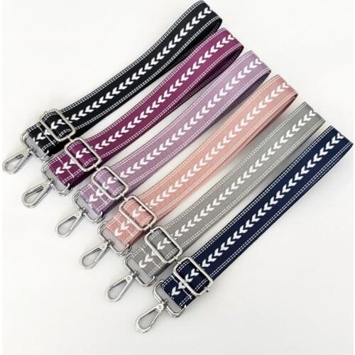 Adjustable Colorful Arrow Bag Strap Accessories for Handbags Bag Chain Women Shoulder Strap Replacement Purse Strap for Bag Hot