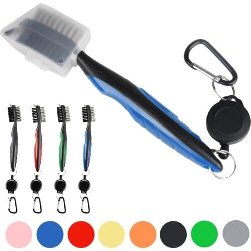 Golf Club Brush Golf Putter Wedge Ball Groove Cleaner Kit Cleaning Tool Golf Groove Cleaning Brush 2 Sided Gof Accessories