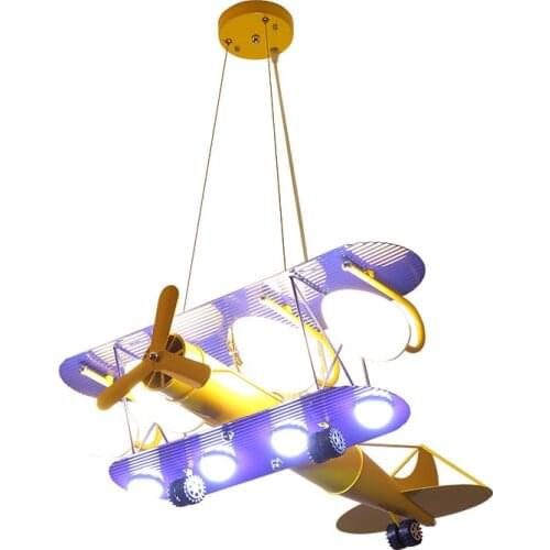 Lamp For Children Chandelier E27 Airplane Hanging Lamp Light Kids Room Led Light Children Bedroom Lighting