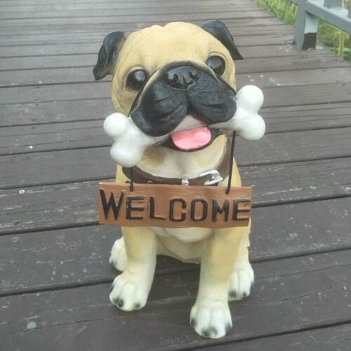 Handle Large Small Dog Decoration Courtyard Store Entrance Wedding Front Desk Shoe Cabinet Welcome Decorations Animal Barornames