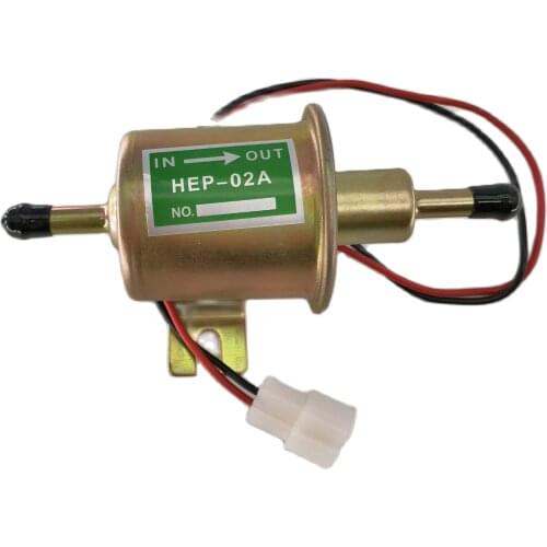 High Quality Low Pressure Universal Diesel Petrol Gasoline Electric Fuel Pump HEP-02A 12V 24V For Car Motorcycle