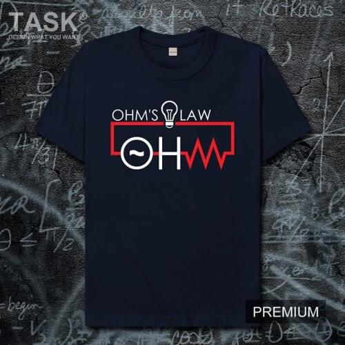 Celebrity Georg Simon Ohm Germany resistance law physicist cotton summer clothes Short sleeve new Tops t shirt mens Casual 01