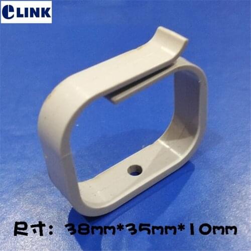 100PCS cable manager ring one hole sqaure ABS plastic for distribution box cable management for network cabinet white 38*35*10mm