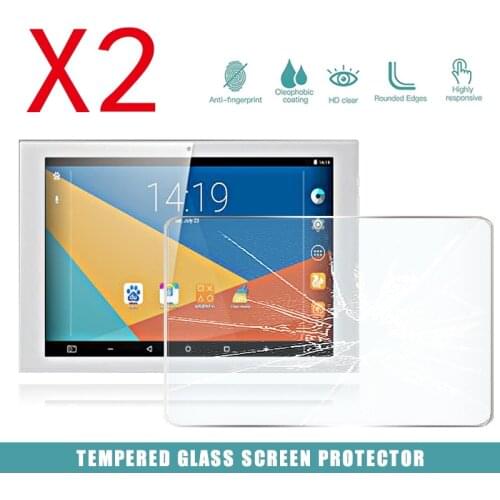 2Pcs Tablet Tempered Glass Screen Protector Cover for Teclast X10 Plus Tablet Computer Anti-Scratch Explosion-Proof Screen