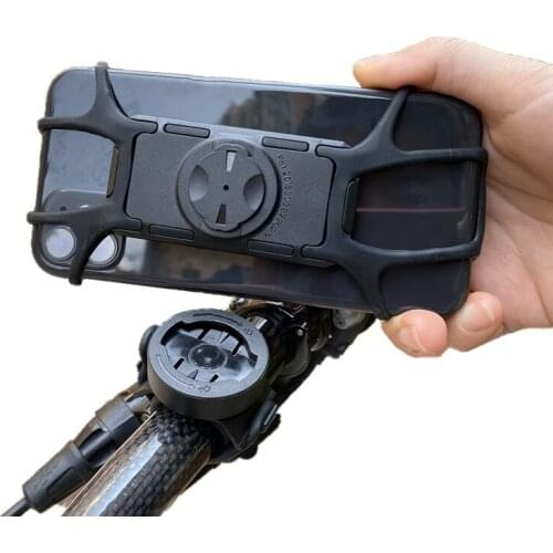 360 rotary shockproof silica gel binding plate quick detachable mobile phone rack for Garmin or SRAM xoss code meter rack