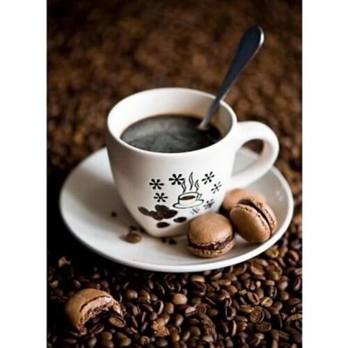 5D DIY Full Square Diamond Painting Coffee Diamond Embroidery Cross Stitch Rhinestone Mosaic Sale Home Decoration