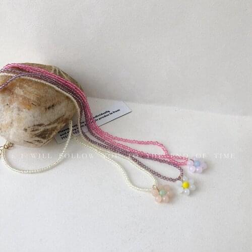 Bohemian Elegant Rainbow Colorful Seed Bead Flower Butterfly Choker Necklace Statement Chain Necklace for Women New Jewelry