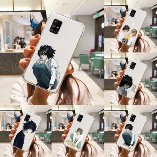 Death Note L·Lawliet Phone Case Transparent For Samsung A51 A50 A71 A70 A81 M60S Note S21 S 20 10 9 8 11 E Plus Ultra