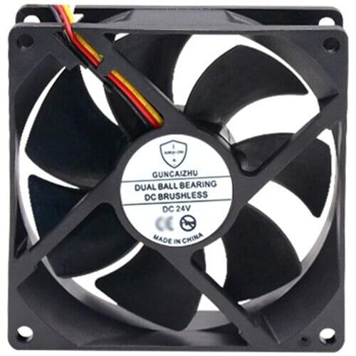 Dual Two Ball Bearing 90MM 9cm 9025 9225 CPU Fan 90x90x25mm DC24V Computer Case Cooling Fan 3pin FG RD