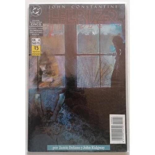 HELLBLAZER No. 4, DC COMICS, EDITORIAL ZINCO, 1990, 1ª ED. Spanish, author JAIME DELANO, COMIC BOOK
