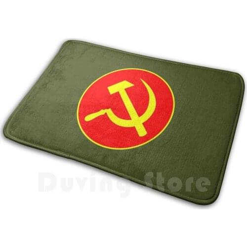 Hammer And Sickle Mat Rug Carpet Anti-Slip Floor Mats Bedroom Funny Soviet Russian Communism Senator Joseph Mccarthy Socialism
