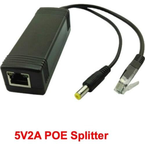 Lihmsek Featured POE Splitter 5V 2A IEEE.802.af standard Power over Ethernet for Security Cameras system CCTV Accessories