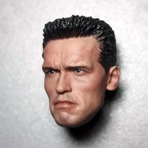 1/6 Scale Young Arnold Head Sculpt T800 Male Soldier Head Carving Model for 12in Phicen Tbleague Collection