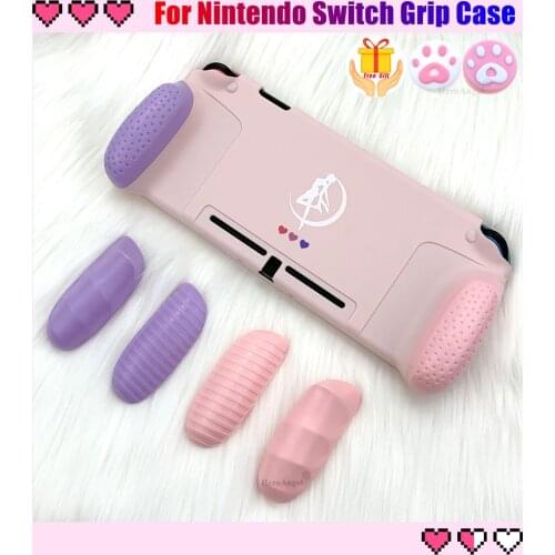 New GripCase For Nintend NS Switch JoyCon Grip Case Protective Shell Cover for Nintendo Switch Console with Replaceable Grips