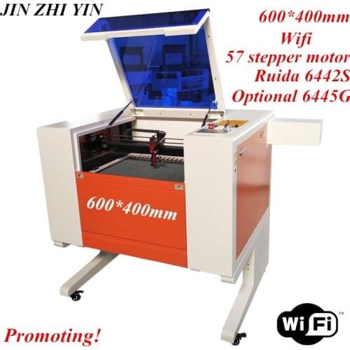 New Luxury 6040 mini laser cutting machine laser engraver wood acrylic carving machine Ruida 6442s Hiwin guide rail