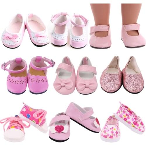 Doll Shoes Boots 7 Cm Kitty Cute Canvas Shoes For 18 Inch American&43 Cm Baby New Born Doll Generation Girl`s Toy 1/3 Blyth
