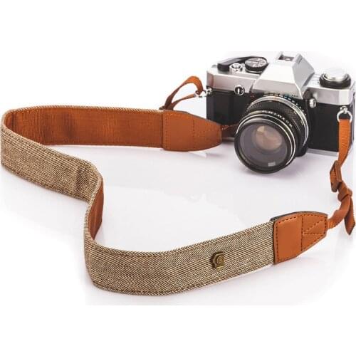Camera Shoulder Neck Vintage Strap Belt 100% Cotton Camera Strap for Sony for Nikon for Canon for Olympus DSLR Camera Portable
