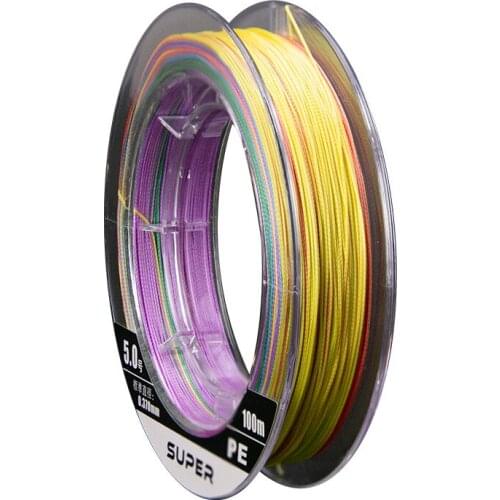 YUBOSHI Brand 100M 8 Strands PE Braided Fishing Wire Multifilament Super Strong Japan Fishing Line