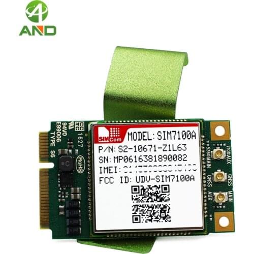 SIM7100A PCIE module B2/B4/B5/B17 4g mini pci module with LTE-FDD,SIM7100A-PCIE 4G module