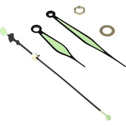 1 Set Plastic Time Hands Clock Pointer Accessories Replacements for Wall Clock Repairing Crafts, Glow in the Dark