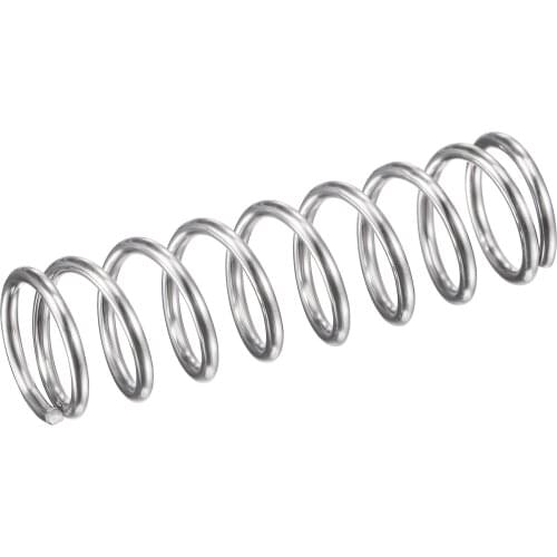 Uxcell 304 Stainless Steel Compression Spring 31.4N Load Capacity, Silver Tone
