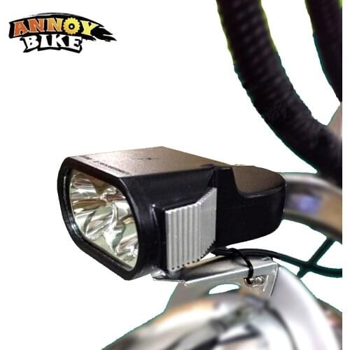 Bike light bicycle light LED Headlights 24V 43V 48V wide Voltage Universal Bright Double Lamp Beads Headlights Built-In Speakers