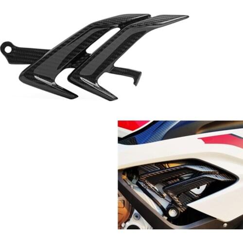 New Motorcycle Air Damper Small Side Panel Carbon Fiber Twill Weave Gloss For S1000RR S 1000 RR S 1000RR 2019 2020