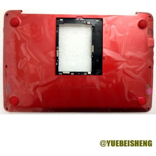 YUEBEISHENG New for Asus E402 E402S bottom base case Bottom cover D shell ,Red ,13NB0B61AP0201