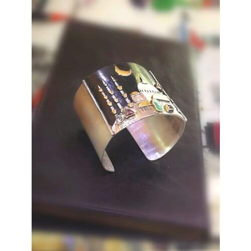 925 STERLING SILVER ISTANBUL LADY BRACELET HAND İŞCİLİĞİ