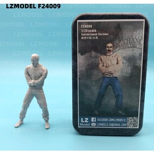 1/24 Scale Die-casting 75mm Resin Soldier Needs To Be Hand-colored By Hand Coloring The Clown Jared Leto Toy Model Free Shipping
